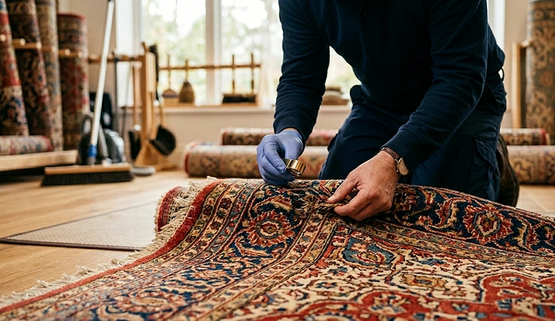 Antique rug cleaning Antique rug cleaning inspection process